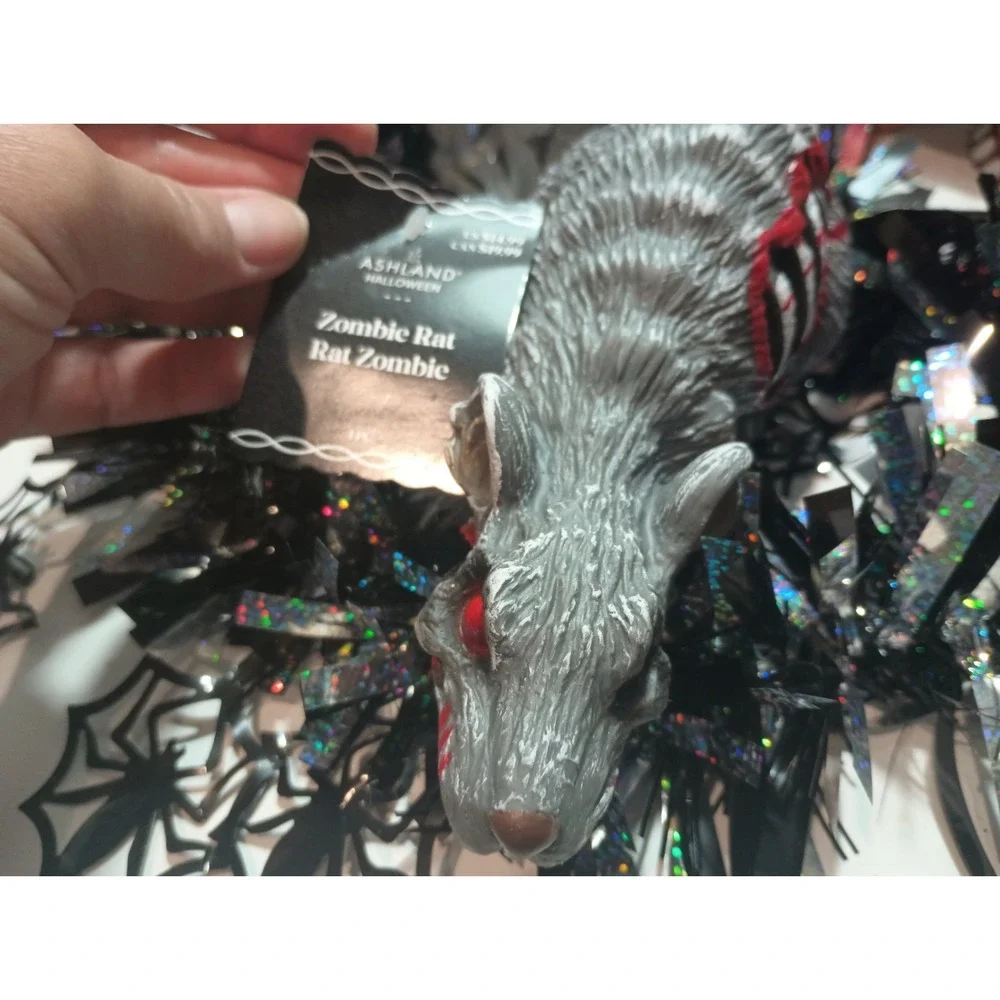 NWT Ashland Halloween Decor Lot Zombie Sphynx Cat Rat Cockroach Skeleton Prop